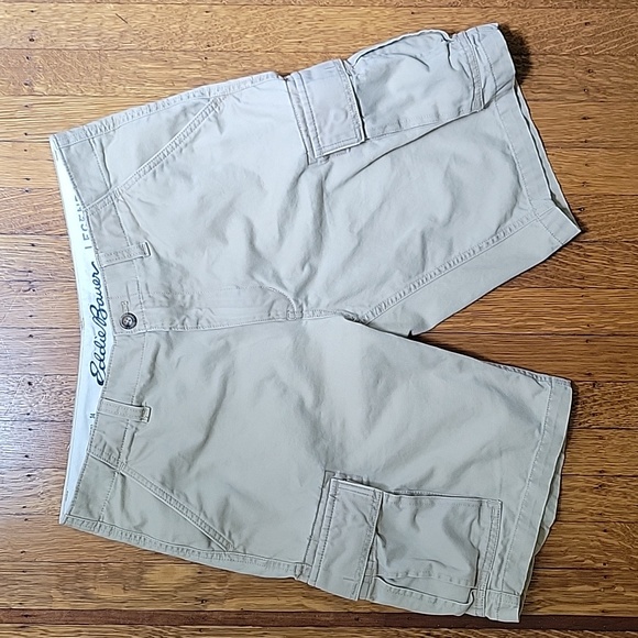 Short à boucle Gabardine de coton beige